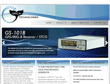 Tablet Screenshot of orcatechnologies.com